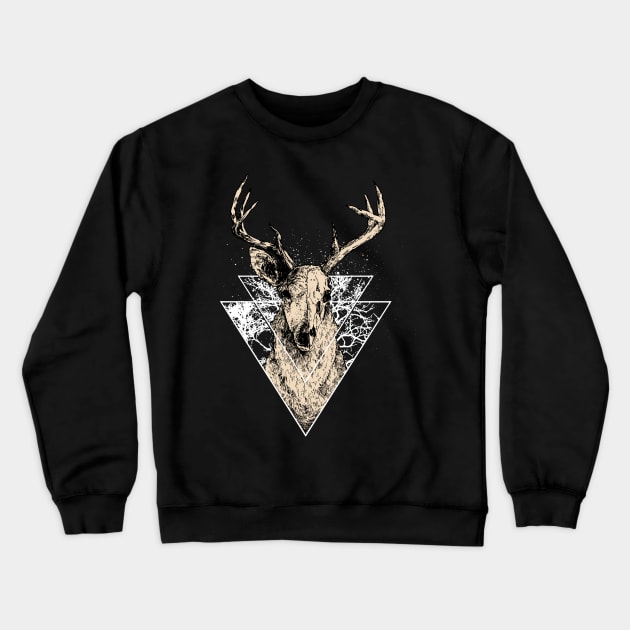 Deer night Crewneck Sweatshirt by akawork280